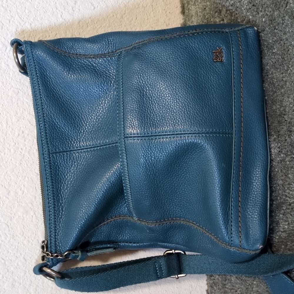 🐬The Sak Turquoise Leather Shoulder Bag
